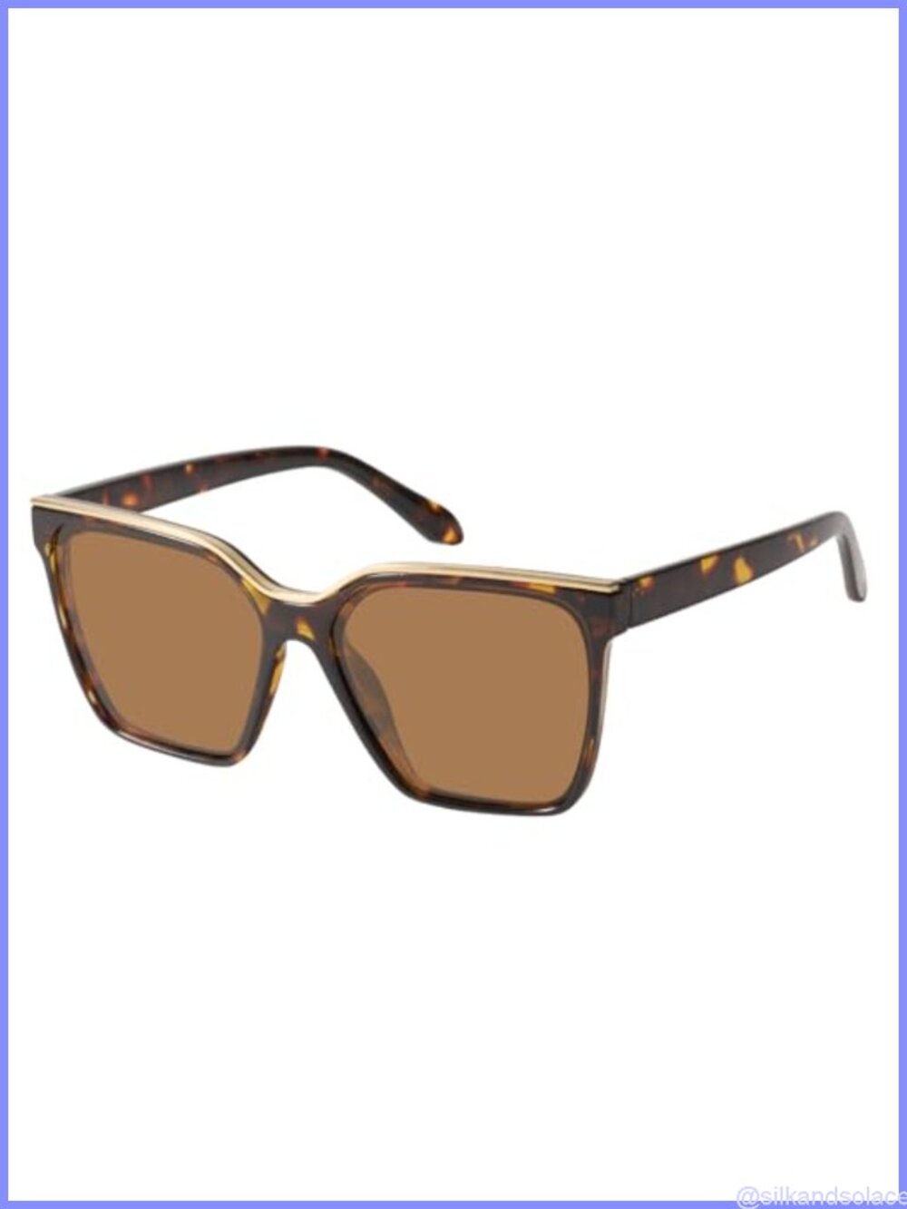 Oversized Square Polarized Sunglasses for Women UV400 Full Coverage
